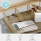 Martha Stewart Ryder Gold Mesh Metal 6 Compartment Large Desk Drawer Organizer for Accessories and Office Supplies HH-OHD17-GLD-MS - alternate 4